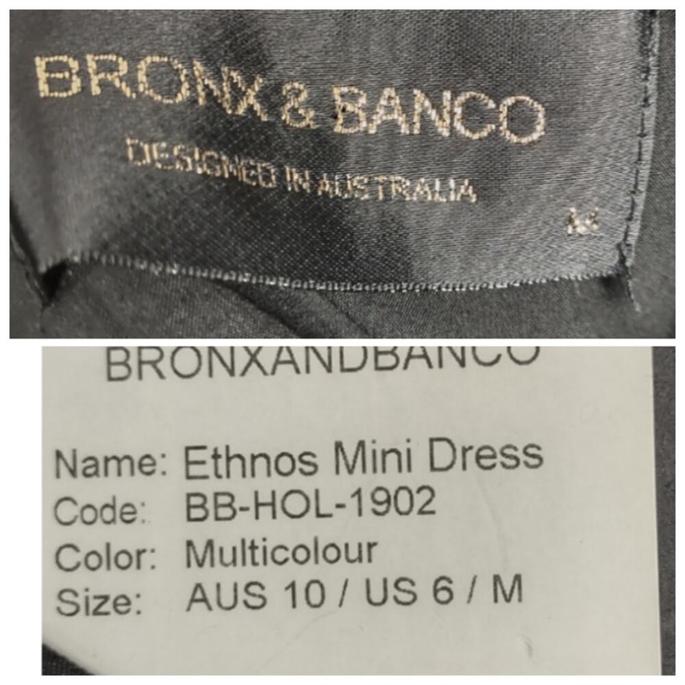 Bronx and Banco Ethnos Ruffle Black Sleeveless Dress Size 6 / Medium - Picture 5 of 16